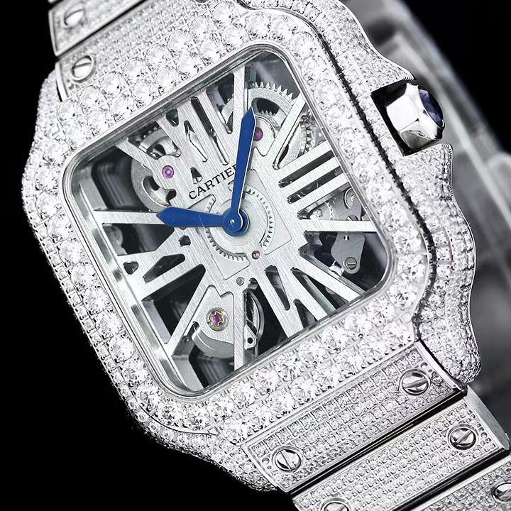 Cartier Santos De Cartier Skeleton    - FashionPlug