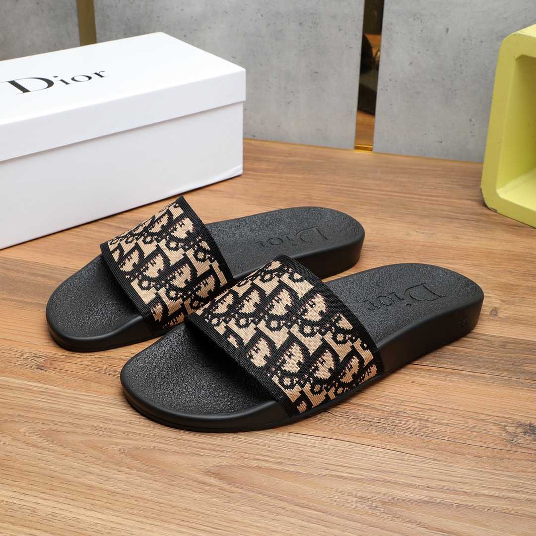 Dior Oblique Jacquard Sandals  - FashionPlug