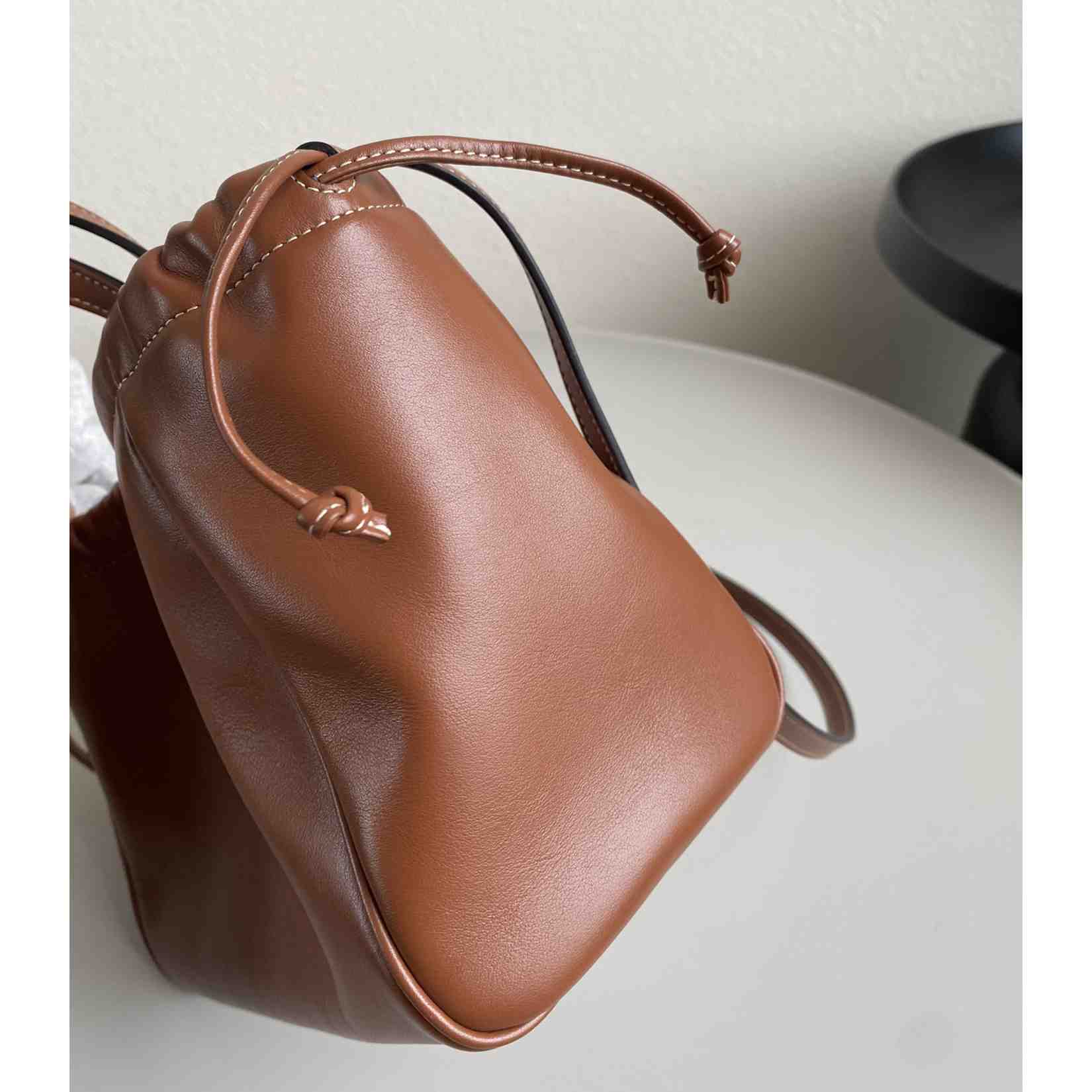 Celine Small Cabas Drawstring Cuir Triomphe In Smooth Calfskin - FashionPlug