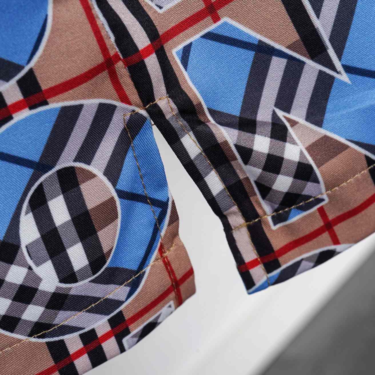 Burberry Vintage Check Logo Short Sleeve Shirt & Shorts - FashionPlug