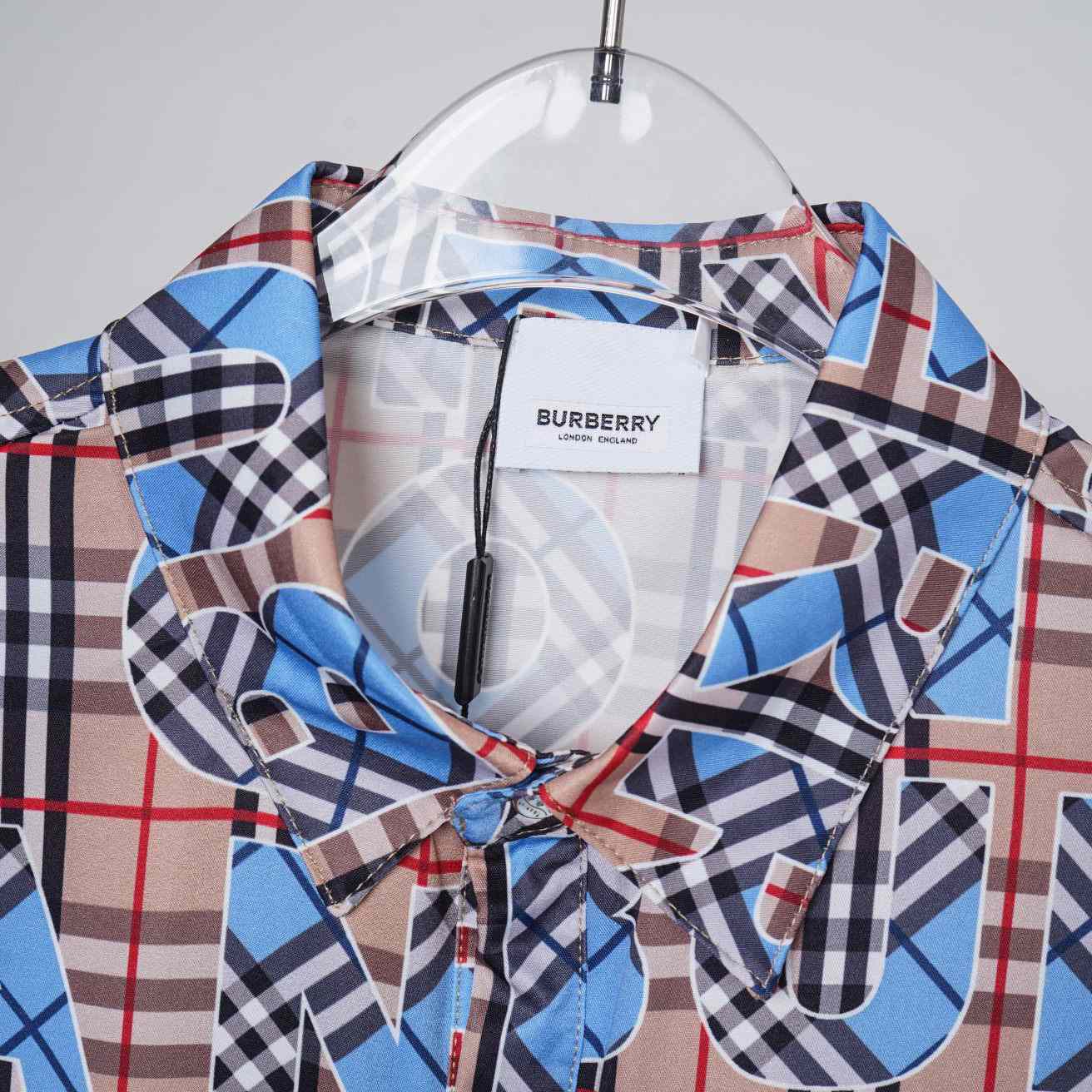 Burberry Vintage Check Logo Short Sleeve Shirt & Shorts - FashionPlug