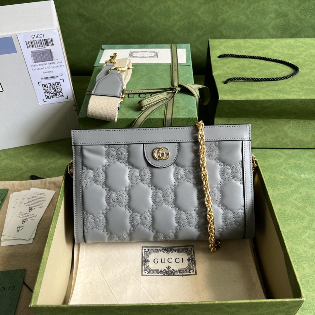 Gucci GG Matelassé Small Bag(26*17.5*8cm) - FashionPlug