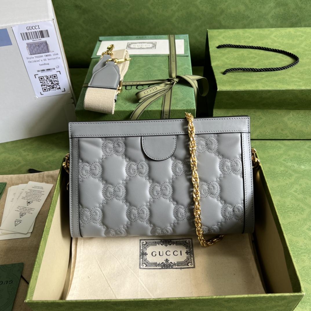 Gucci GG Matelassé Small Bag(26*17.5*8cm) - FashionPlug