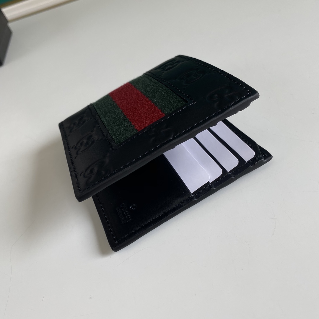Gucci GG Supreme Web Wallet(11-9-1.5cm)    - FashionPlug