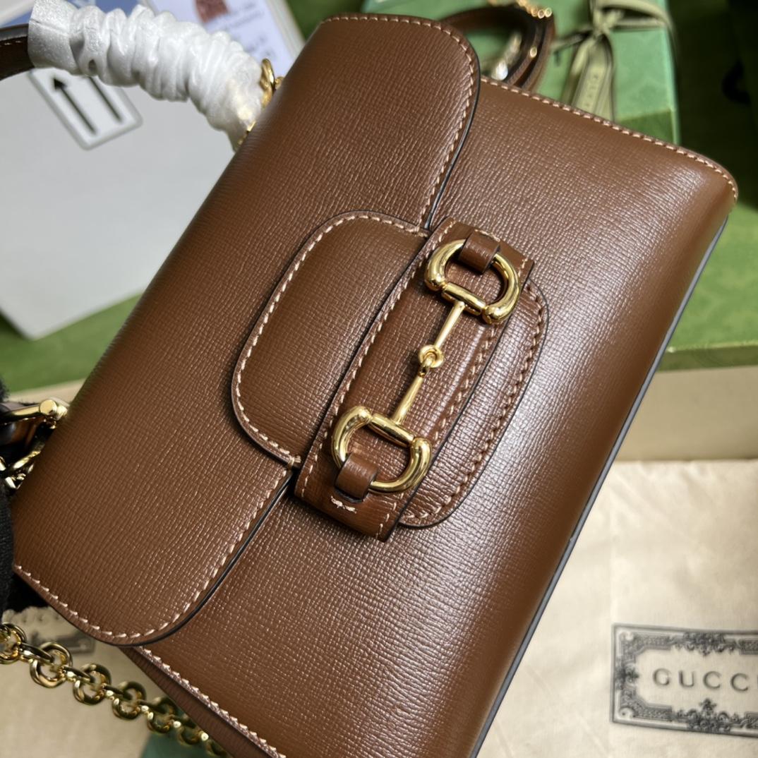 Gucci Horsebit 1955 Mini Bag(22x16x10.5cm) - FashionPlug
