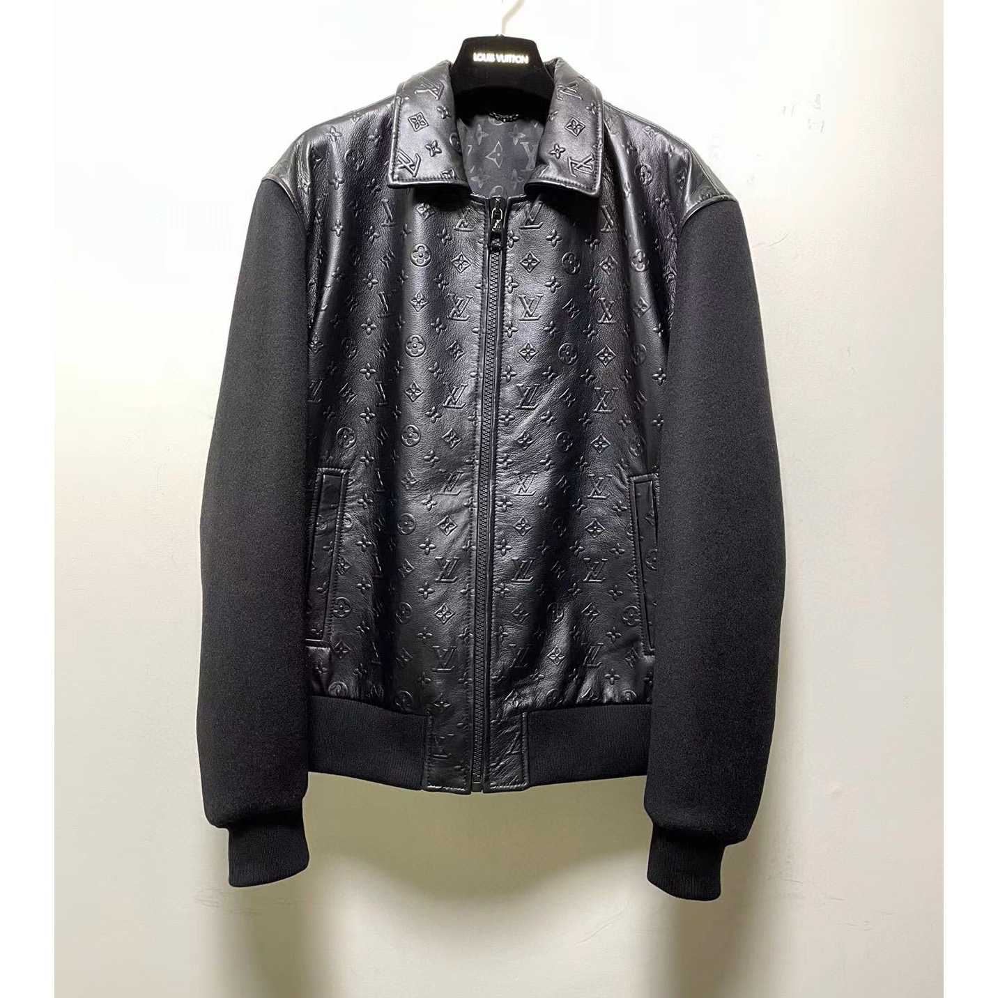 Louis Vuitton LVSE Debossed Monogram Mix Leather Blouson   1A9GOU - FashionPlug