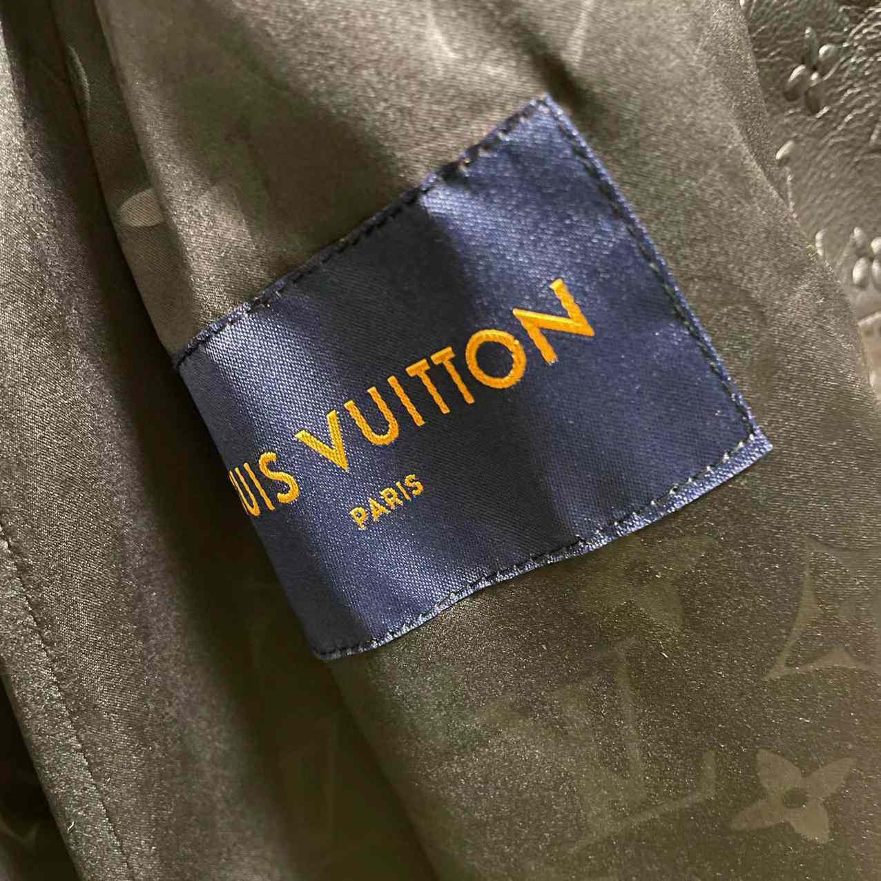 Louis Vuitton LVSE Debossed Monogram Mix Leather Blouson   1A9GOU - FashionPlug