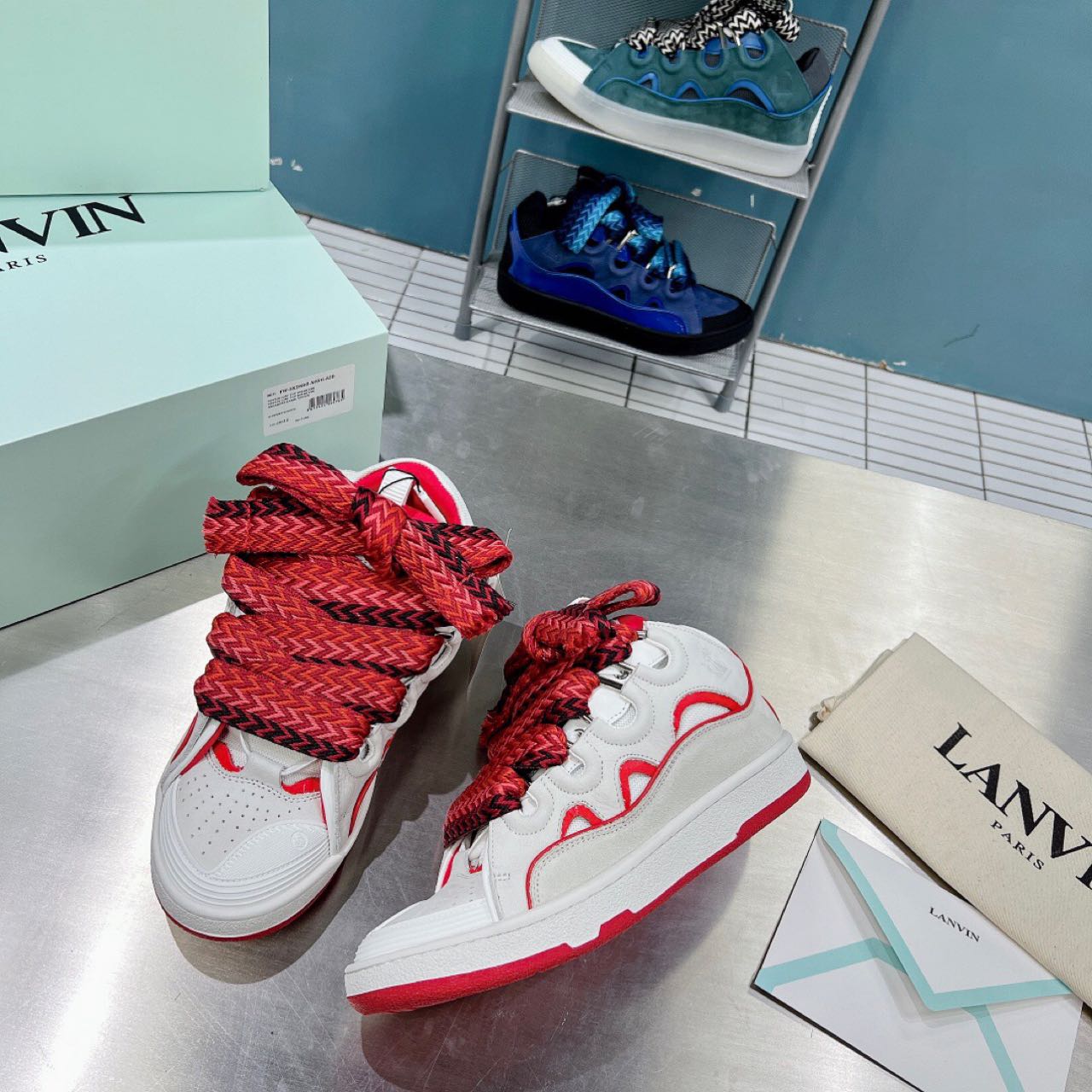 Lanvin Curb Batman Sneakers - FashionPlug
