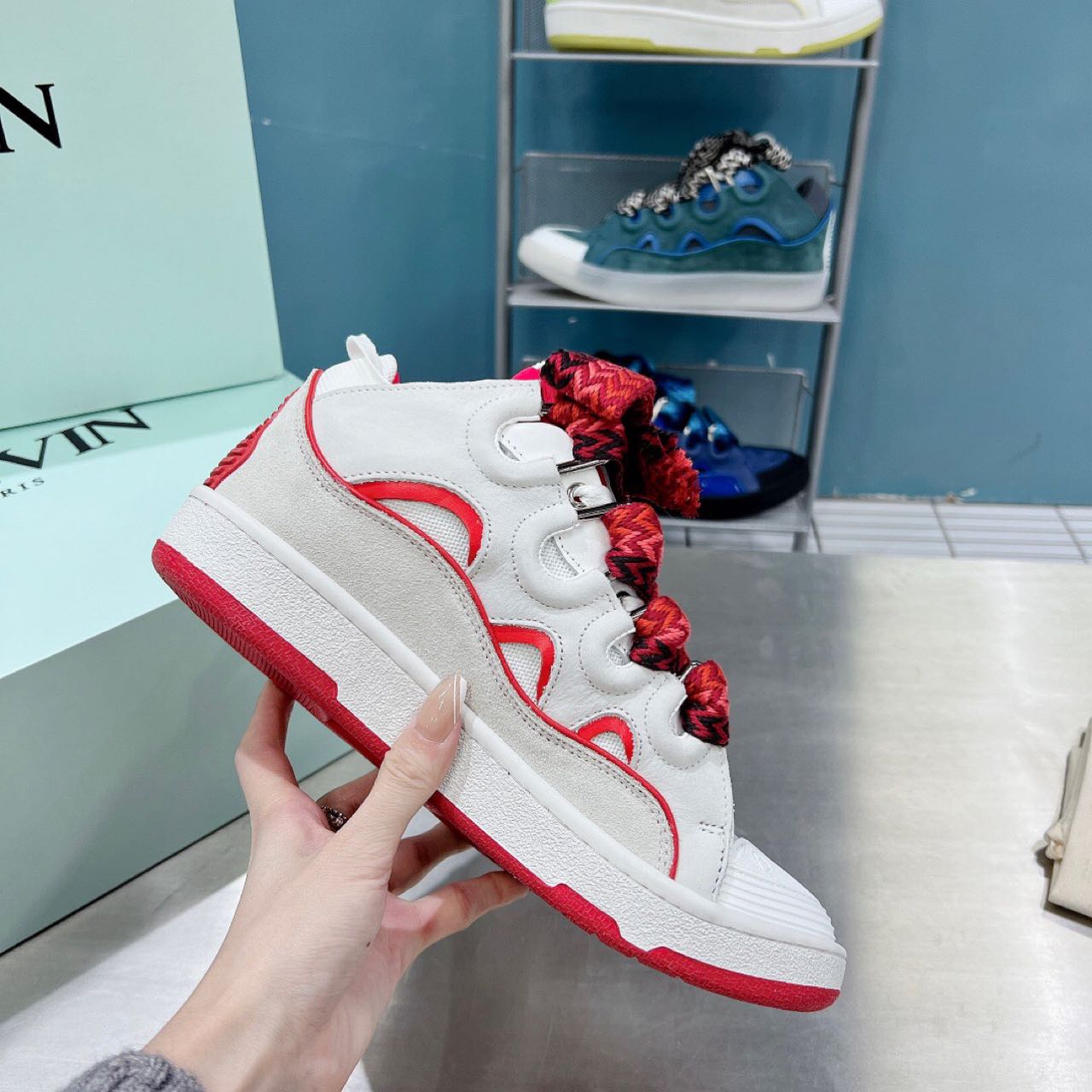 Lanvin Curb Batman Sneakers - FashionPlug