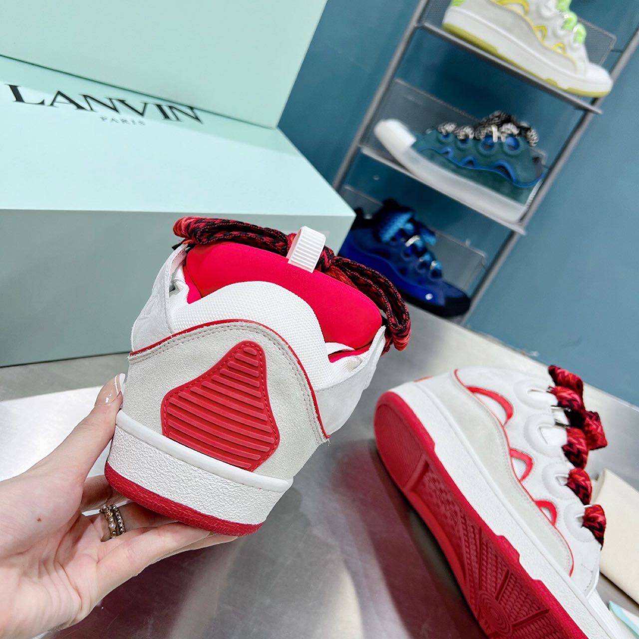 Lanvin Curb Batman Sneakers - FashionPlug