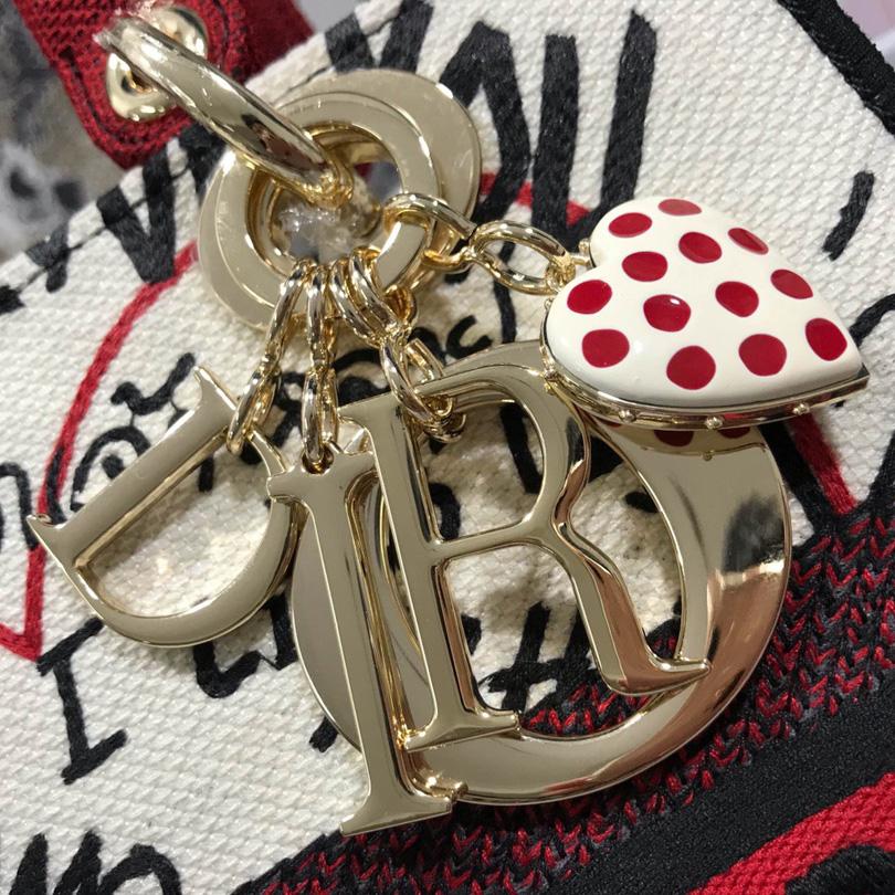 Dior Lady D-Lite Bag Embroidered Canvas (24-20-11cm) - FashionPlug