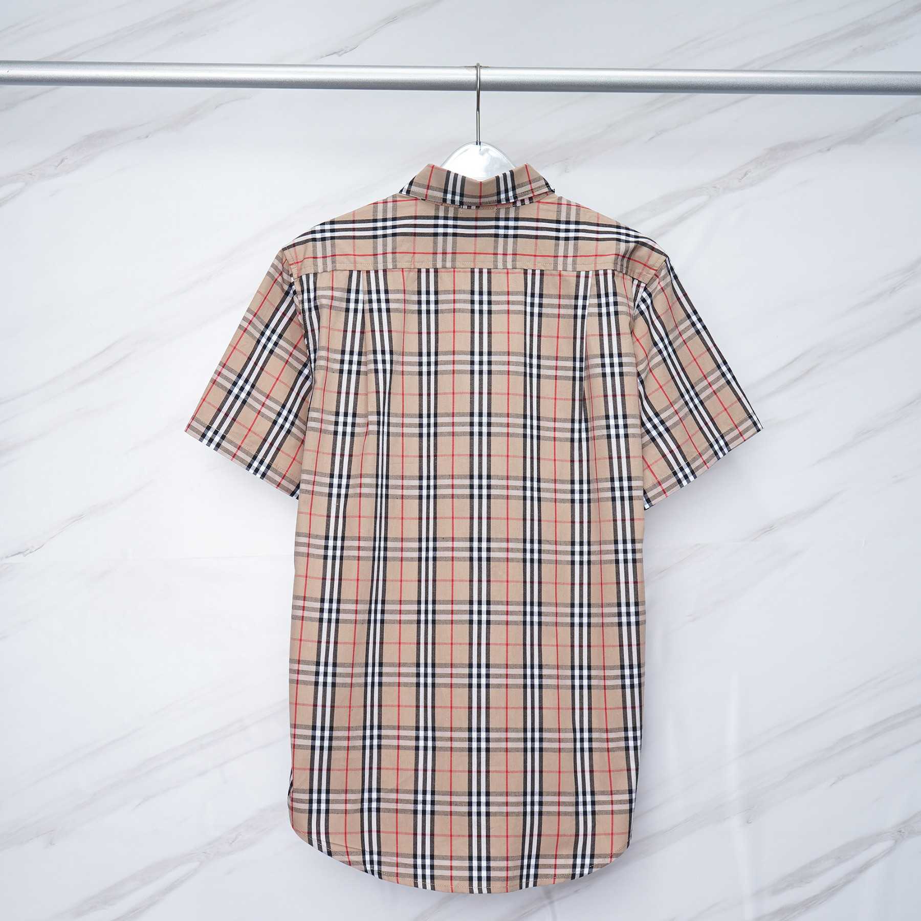 Burberry Short-sleeve Check Cotton Poplin Shirt & Shorts - FashionPlug
