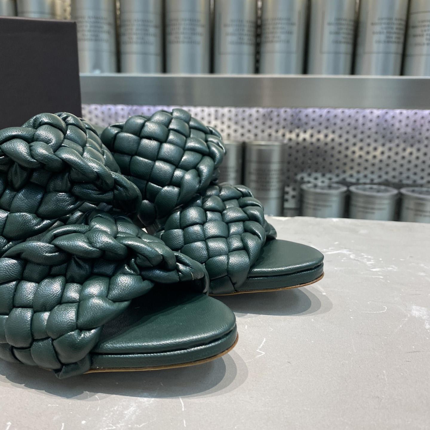 Bottega Veneta Curve Twisted And Padded Intreccio Leather Mules - FashionPlug