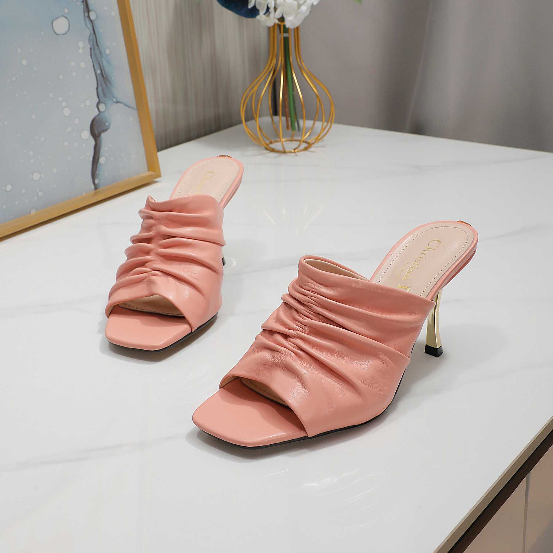 Dior D-Fame Open-Toe Pump - FashionPlug