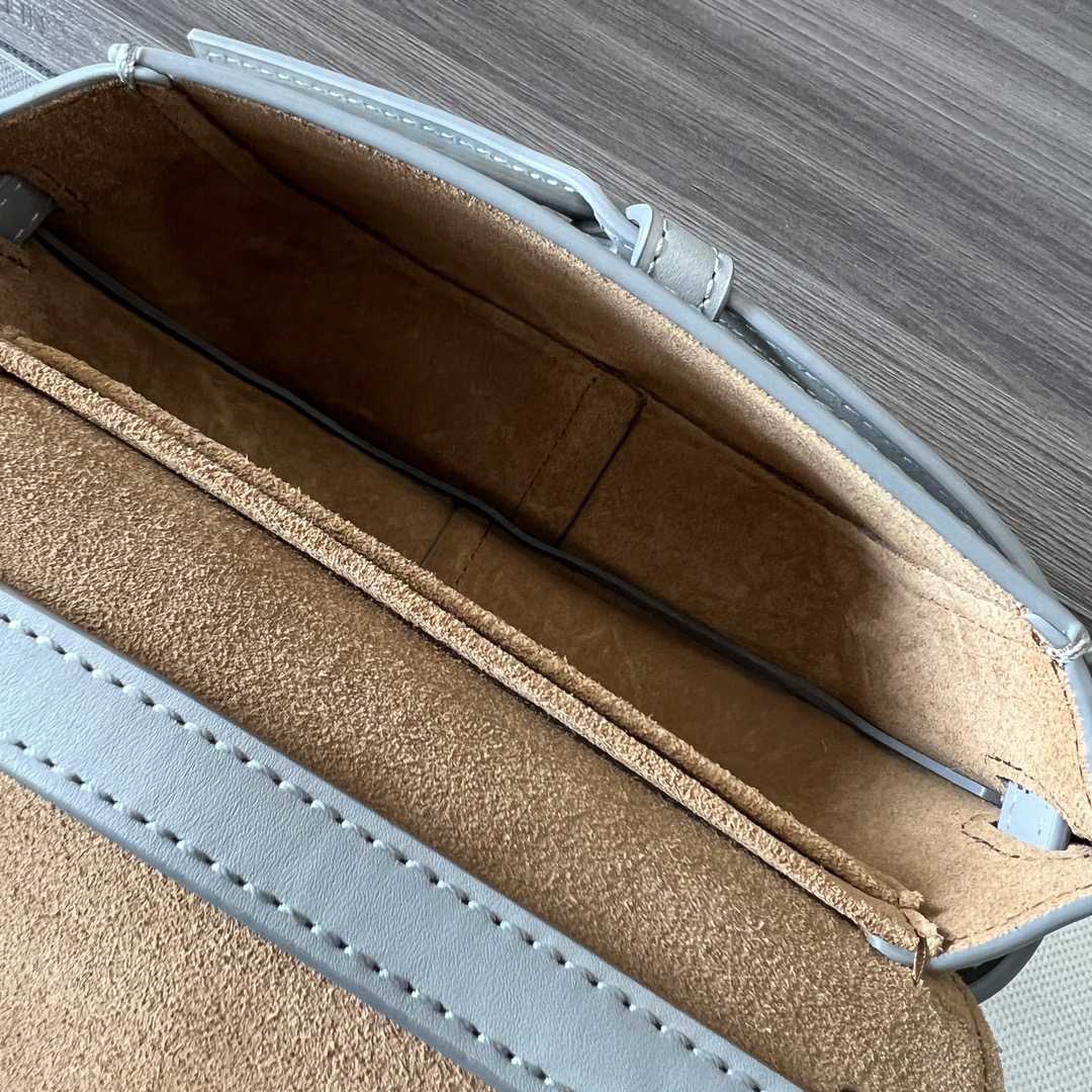 Loewe Mini Gate Dual Bag In Soft Calfskin And Jacquard - FashionPlug
