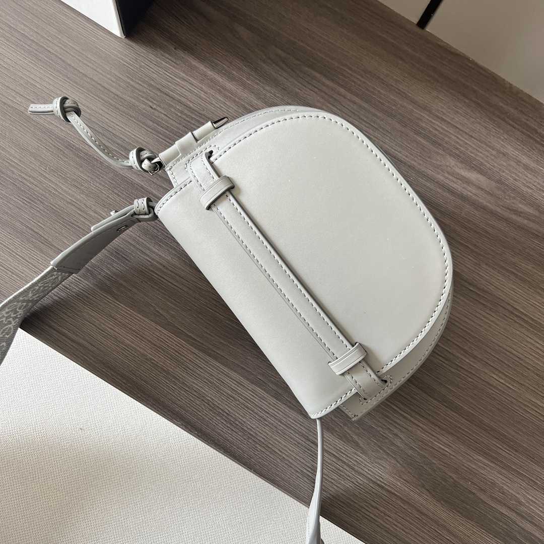 Loewe Mini Gate Dual Bag In Soft Calfskin And Jacquard - FashionPlug