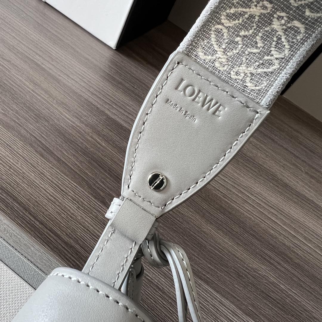 Loewe Mini Gate Dual Bag In Soft Calfskin And Jacquard - FashionPlug