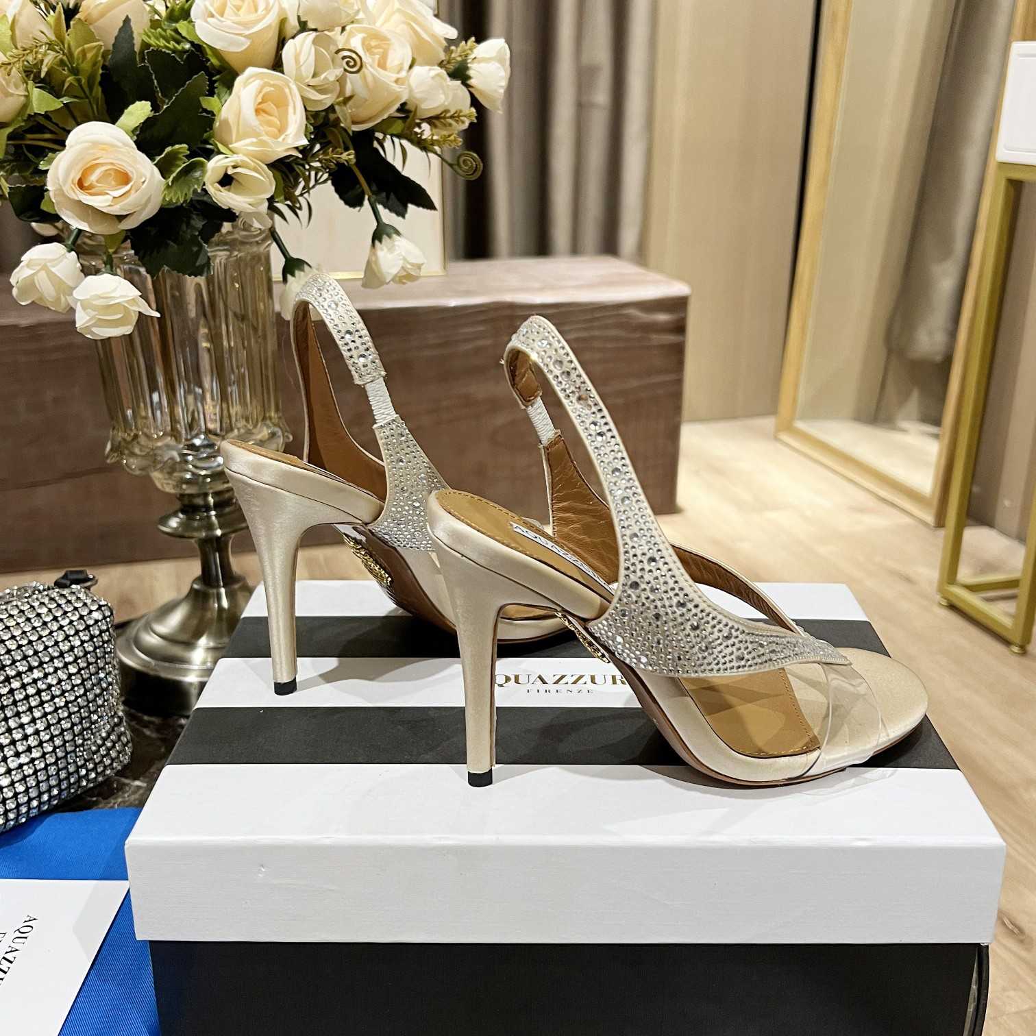 Aquazzura Izzy Plexi Sandal 105 - FashionPlug