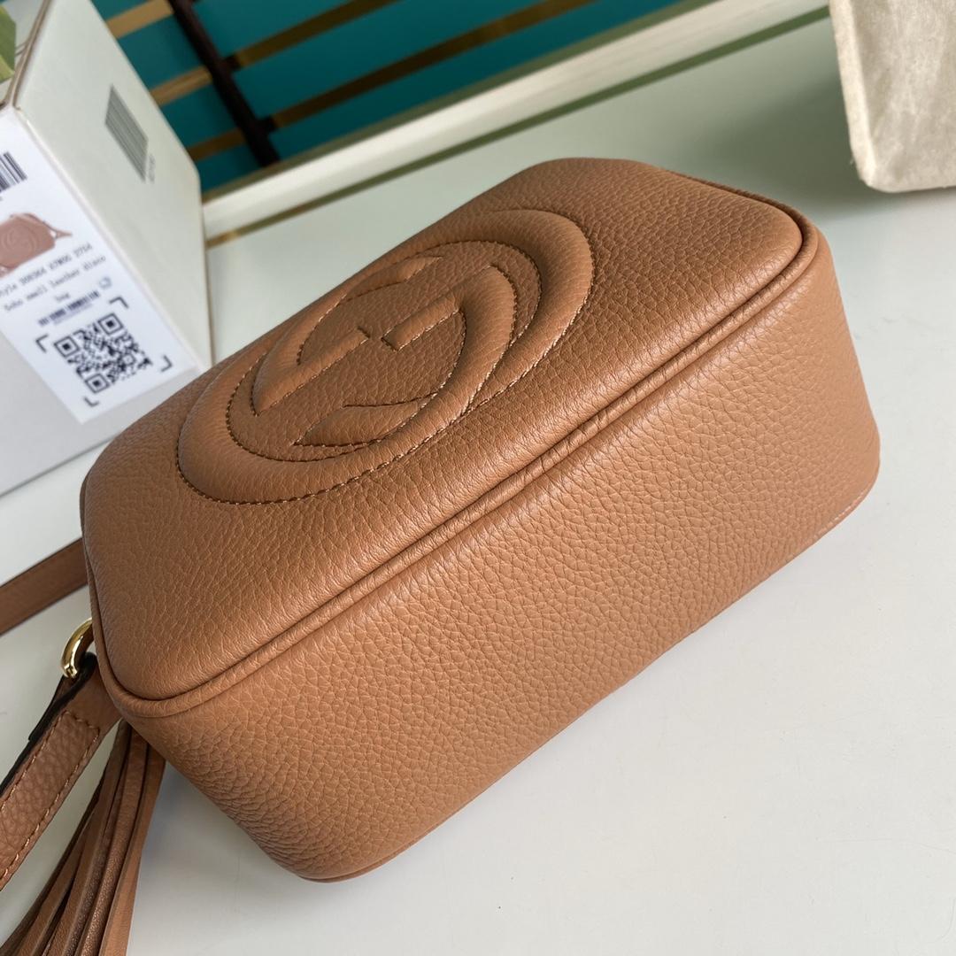 Gucci Soho Small Leather Disco Bag(22-15-7cm) - FashionPlug