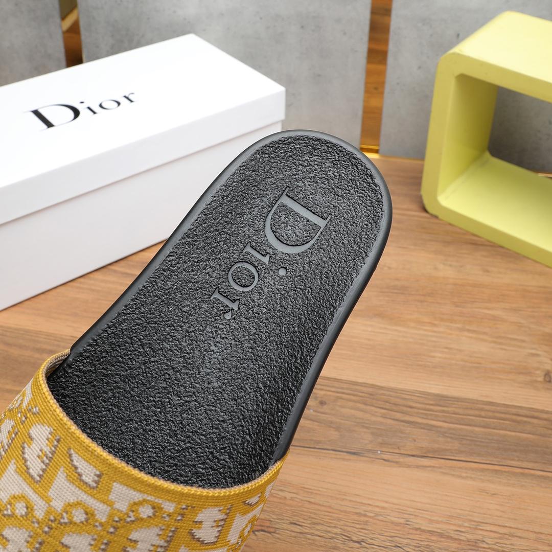 Dior Oblique Jacquard Sandals  - FashionPlug