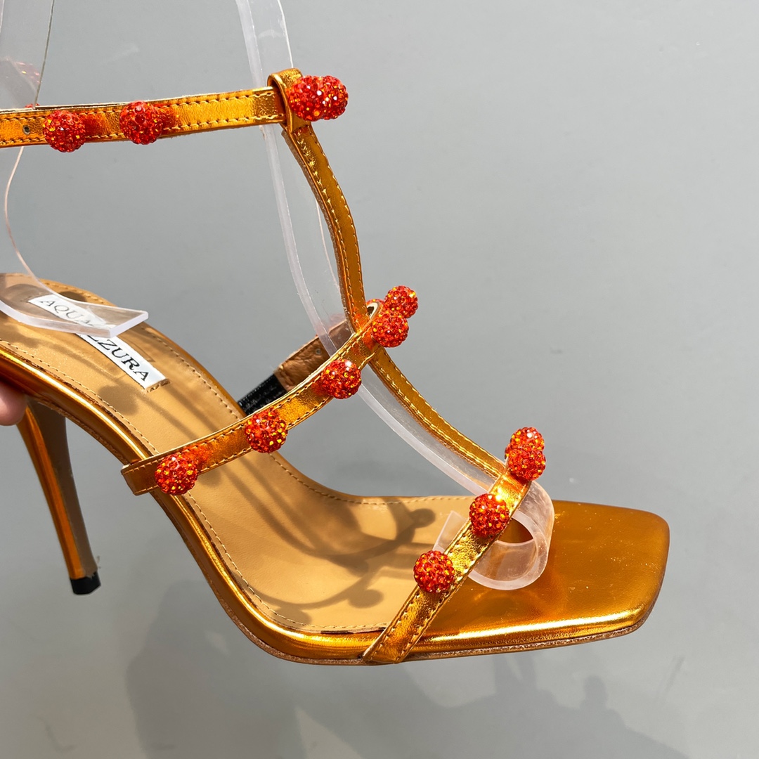 Aquazzura Cha Cha Cha Crystal Sandal  95 - FashionPlug