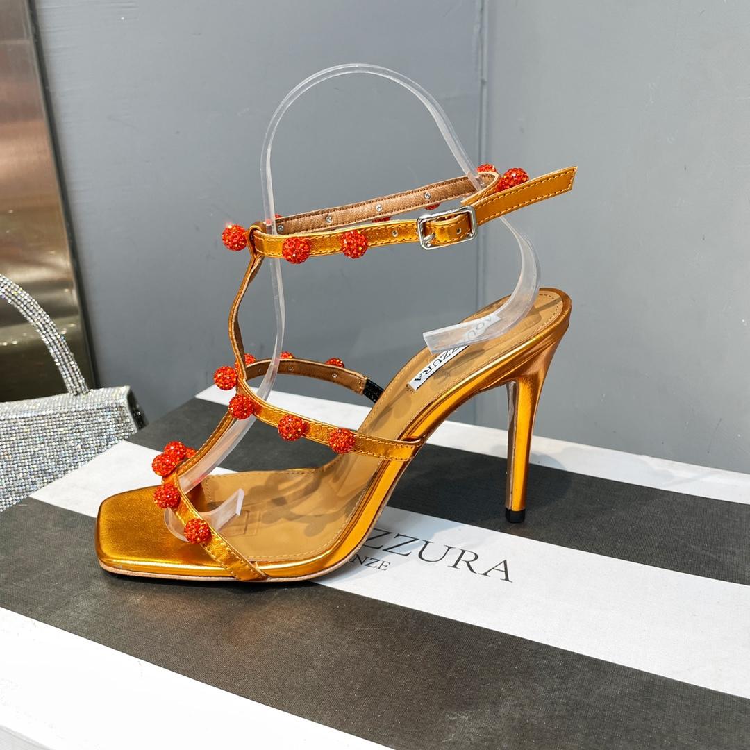 Aquazzura Cha Cha Cha Crystal Sandal  95 - FashionPlug