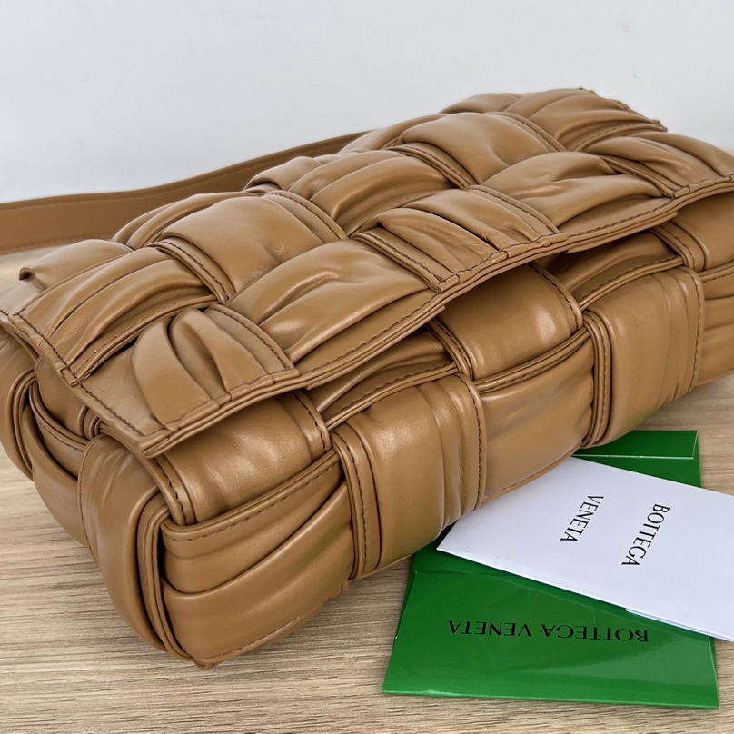 Bottega Veneta Cassette Foulard Intreccio Leather Cross-Body Bag - FashionPlug