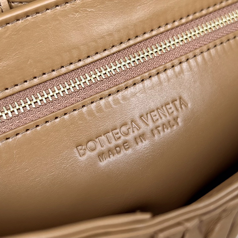 Bottega Veneta Cassette Foulard Intreccio Leather Cross-Body Bag - FashionPlug