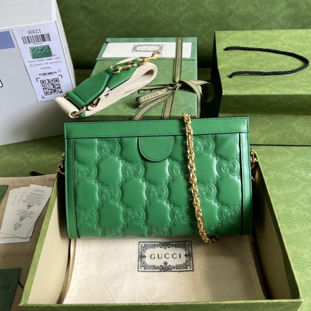 Gucci GG Matelassé Small Bag(26*17.5*8cm) - FashionPlug