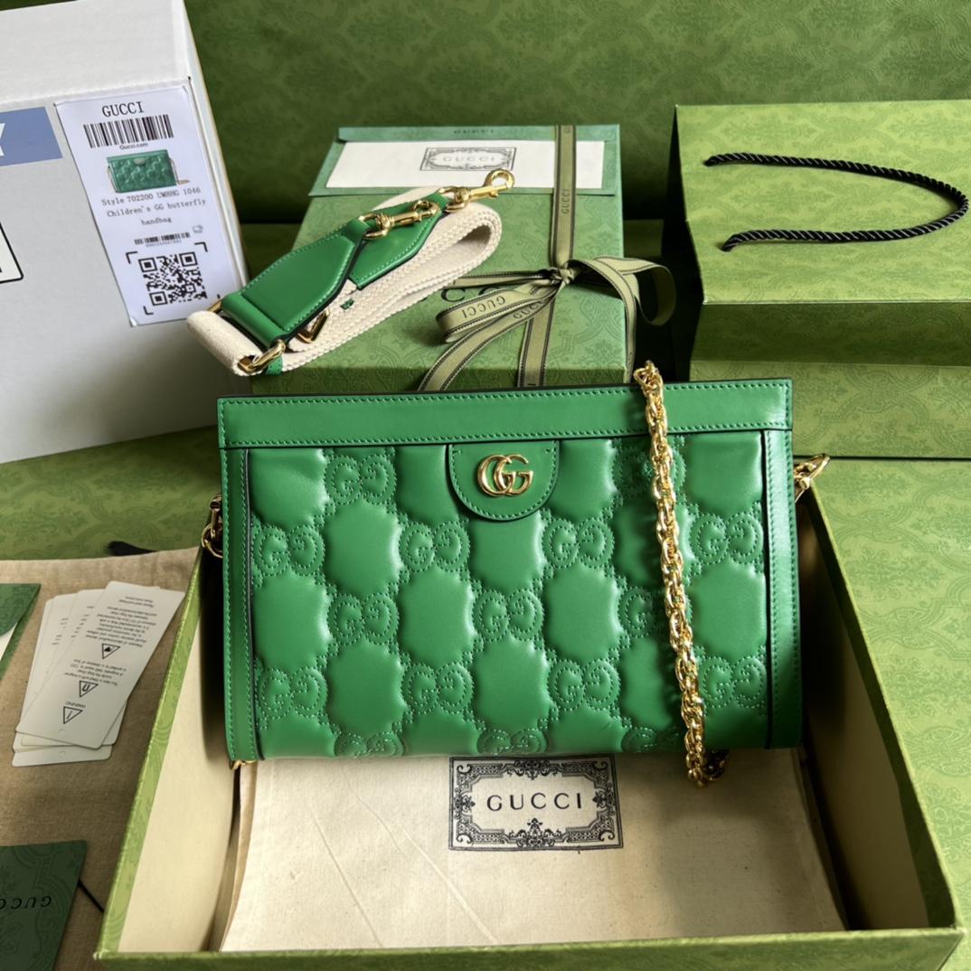 Gucci GG Matelassé Small Bag(26*17.5*8cm) - FashionPlug