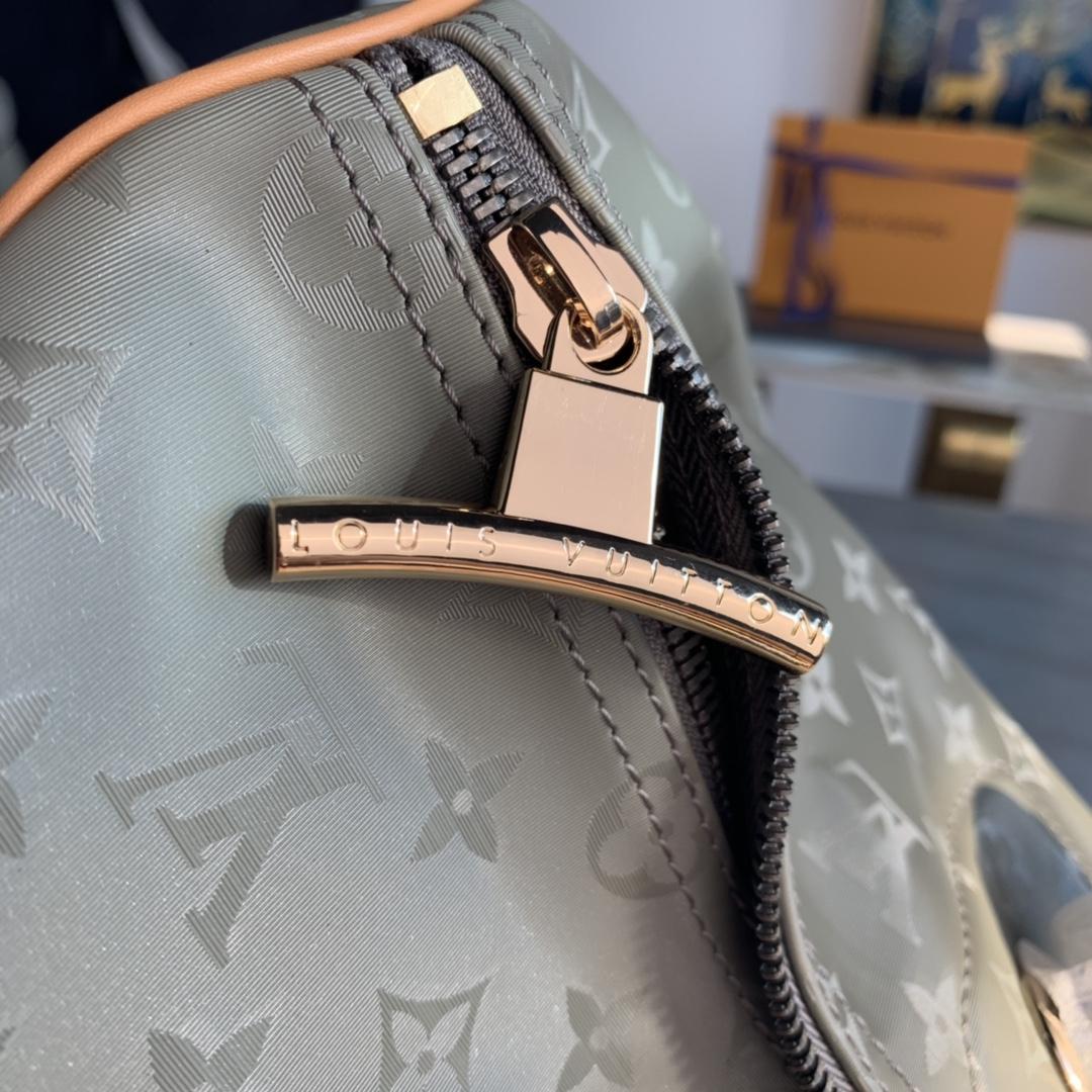 Louis Vuitton Keepall Bandouliere Monogram Titanium 50 Grey - FashionPlug