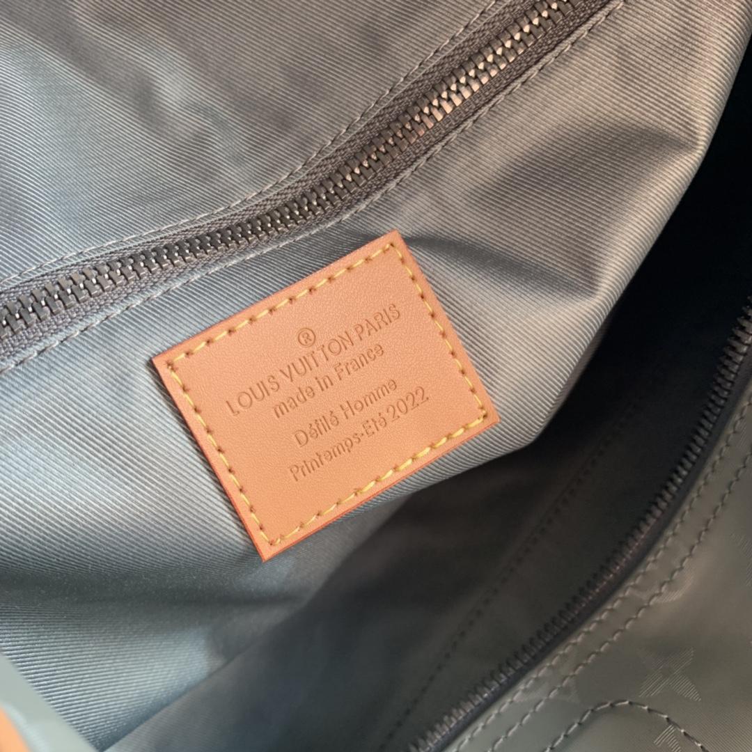 Louis Vuitton Keepall Bandouliere Monogram Titanium 50 Grey - FashionPlug