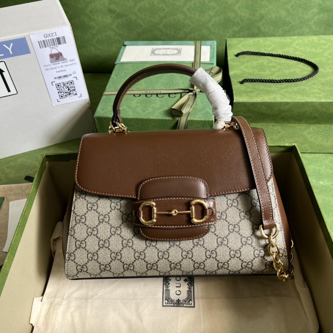 Gucci Horsebit 1955 Medium Bag(29-20-13cm) - FashionPlug