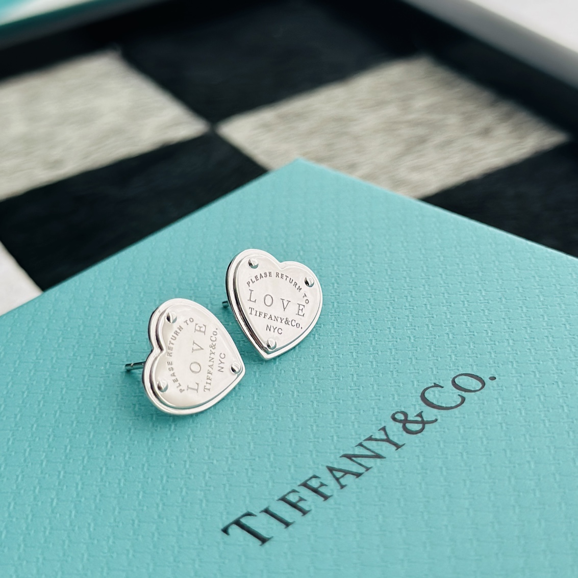 Tiffany&CO Heart Tag Earrings - FashionPlug