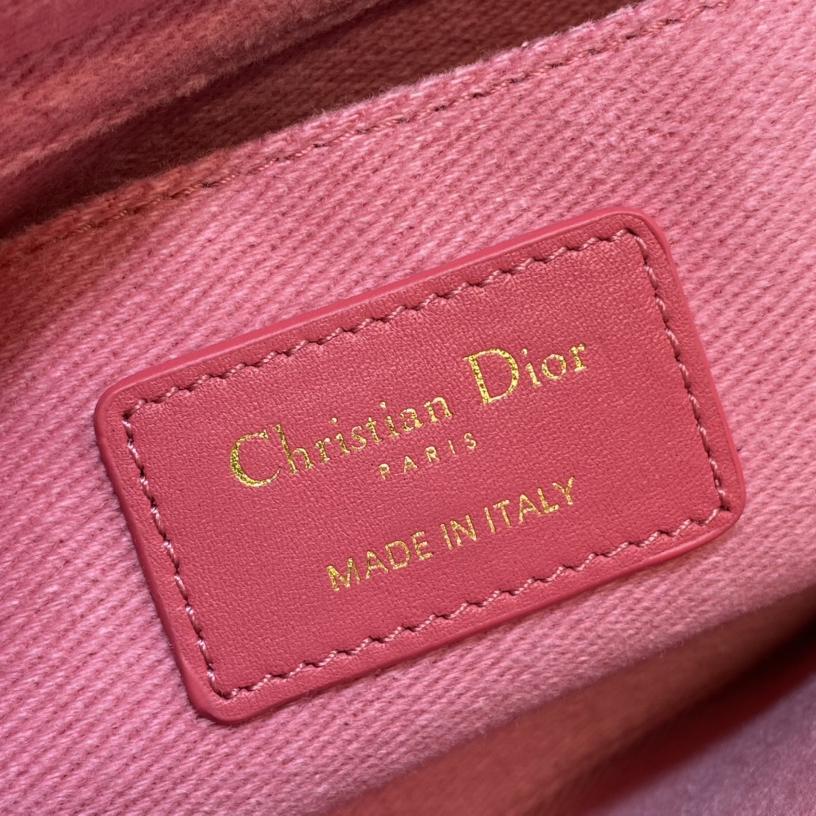 Dior Denim Macrocannage Lady D-Joy Pink(26*6*14cm) - FashionPlug