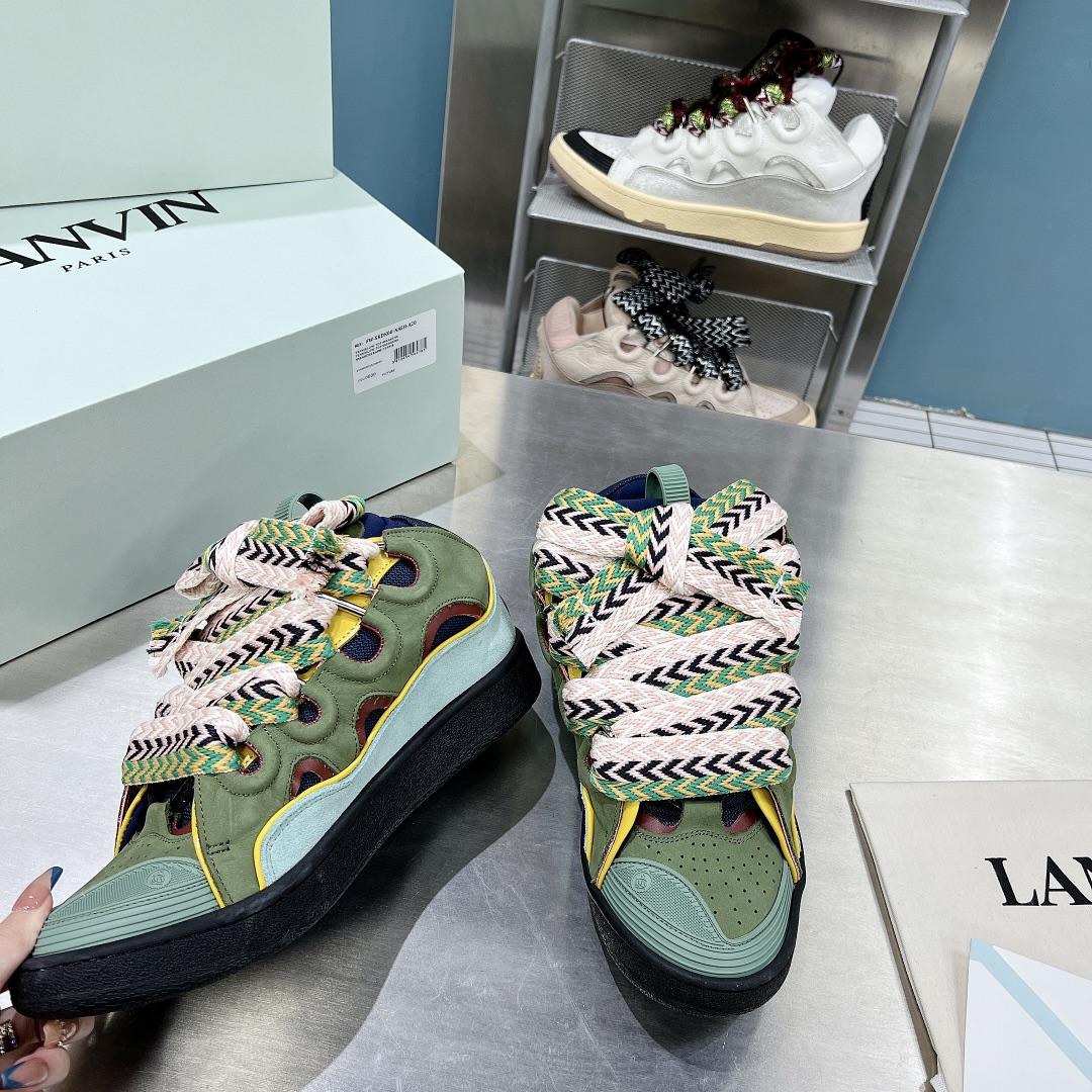 Lanvin Curb Sneakers - FashionPlug