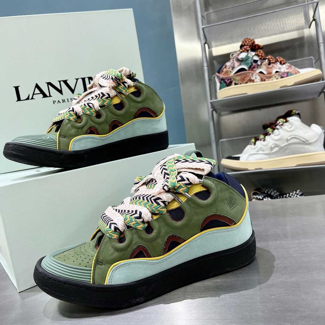 Lanvin Curb Sneakers - FashionPlug