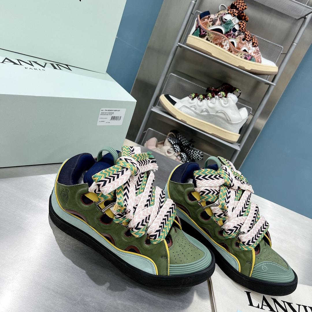 Lanvin Curb Sneakers - FashionPlug
