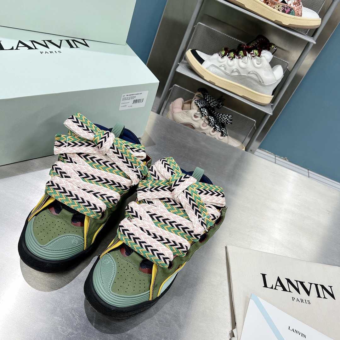Lanvin Curb Sneakers - FashionPlug