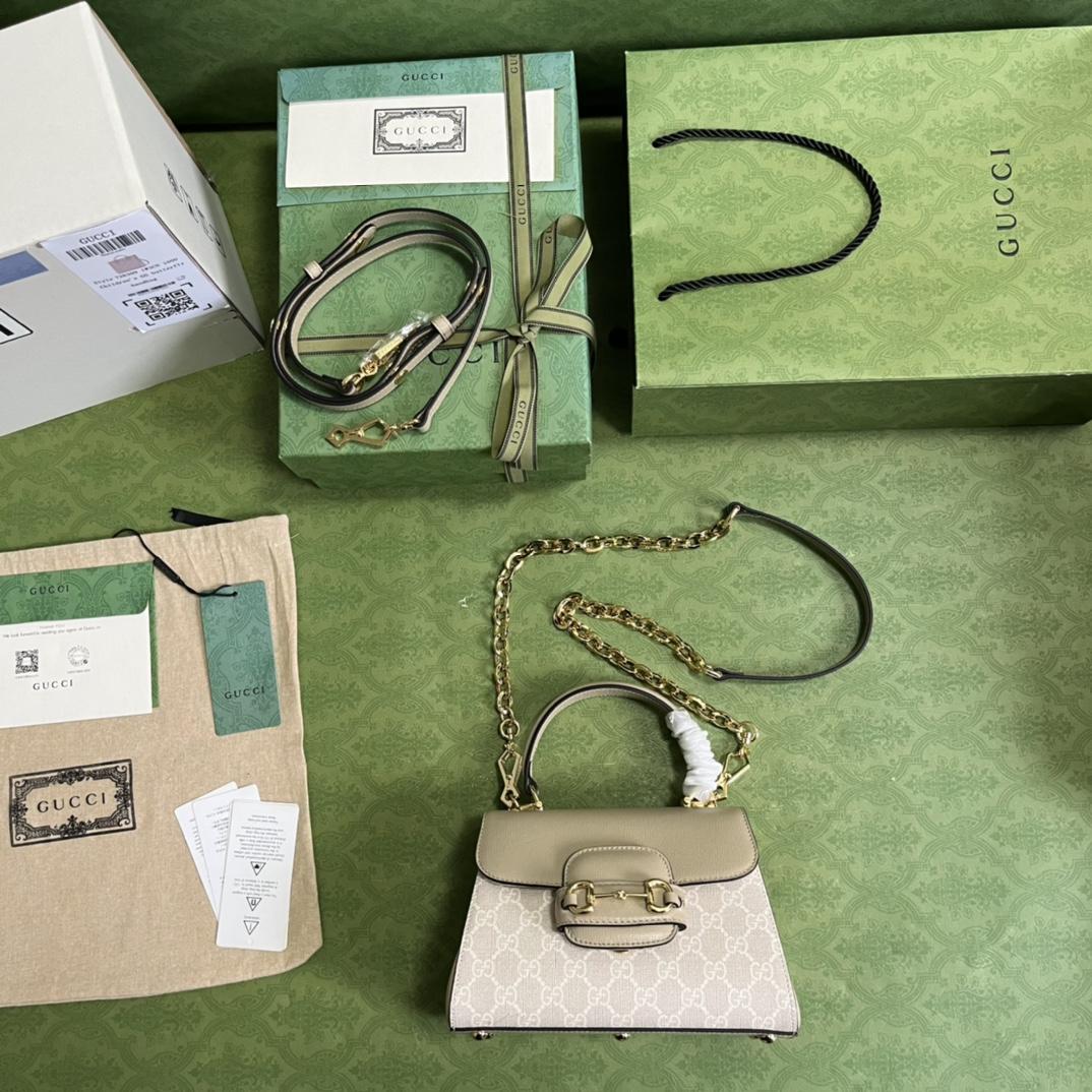 Gucci Horsebit 1955 Mini Bag(22x16x10.5cm) - FashionPlug