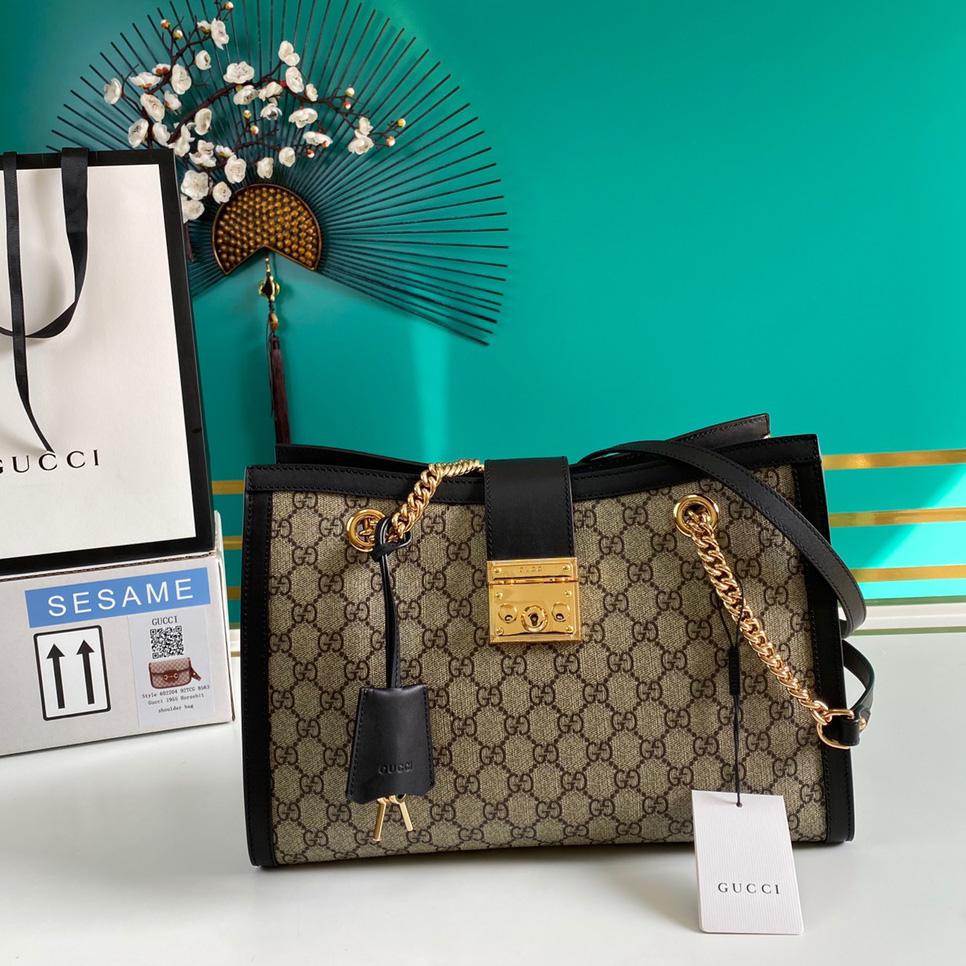 Gucci Padlock Medium GG Shoulder Bag(35-23.5-14cm) - FashionPlug
