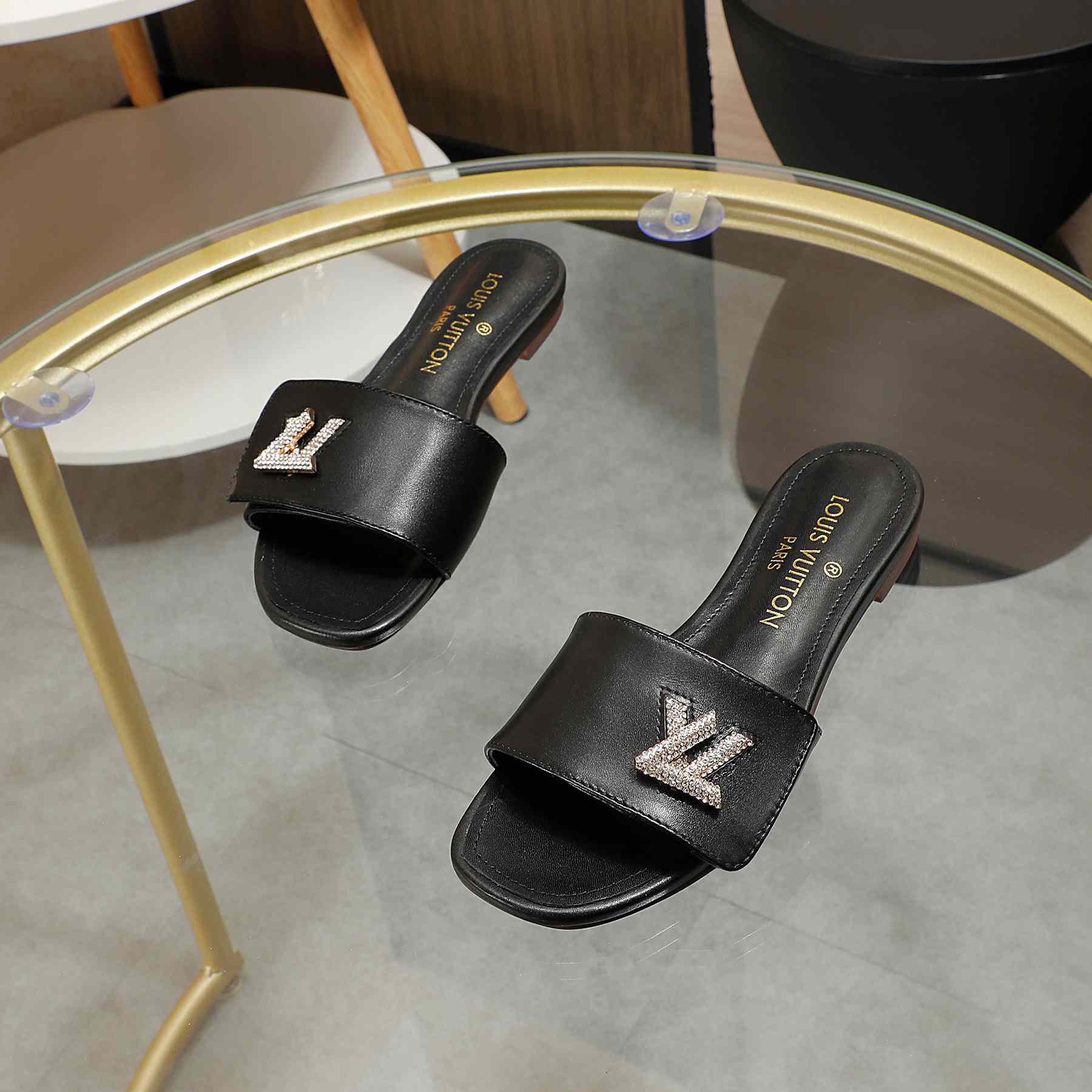 Louis Vuitton Shake Flat Mule       - FashionPlug