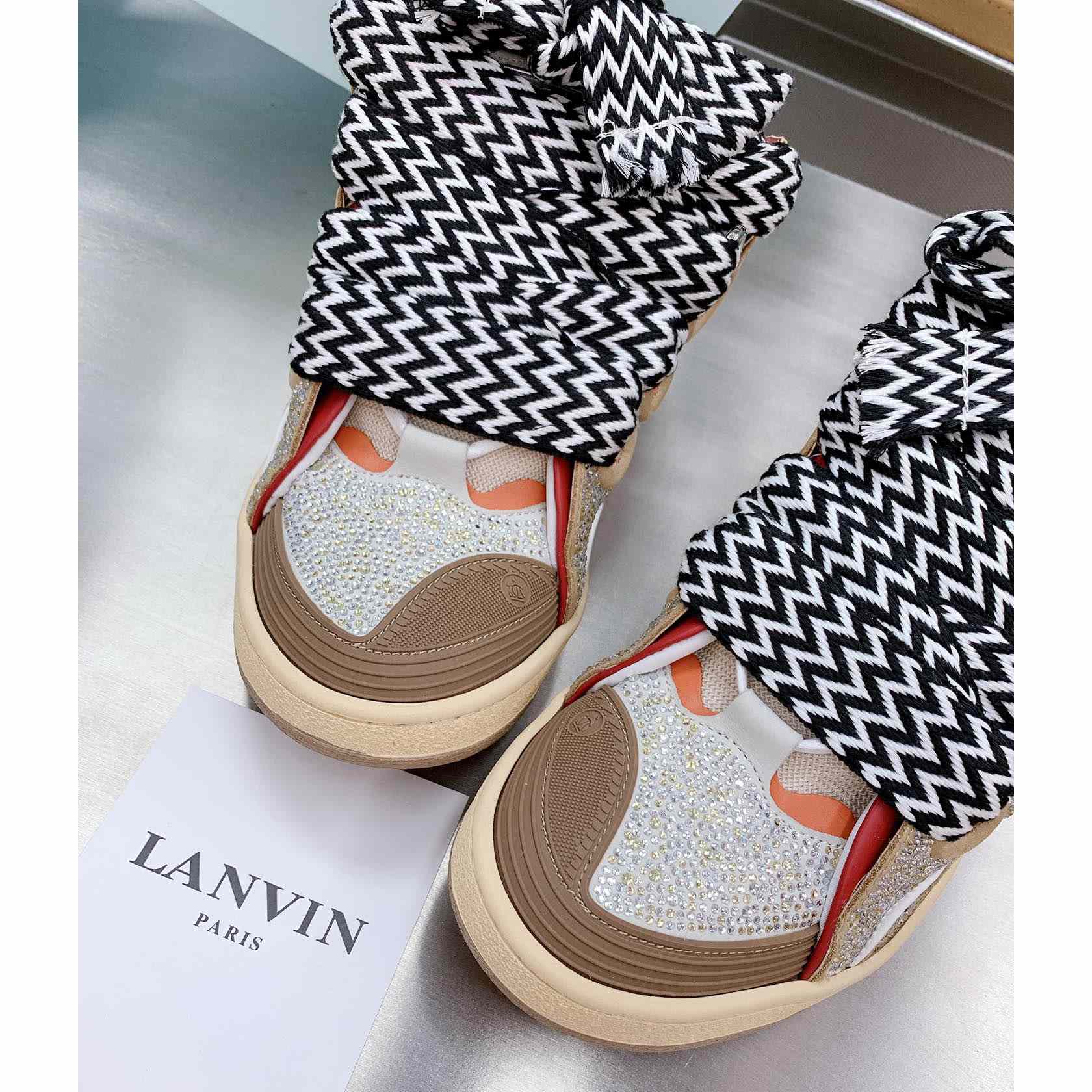 Lanvin Curb Low-Top Sneakers - FashionPlug