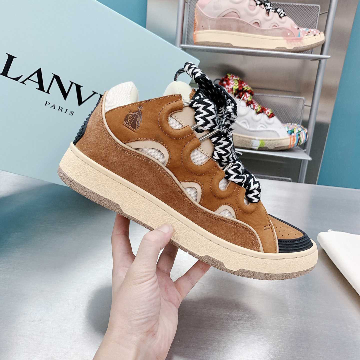Lanvin Curb Sneakers - FashionPlug