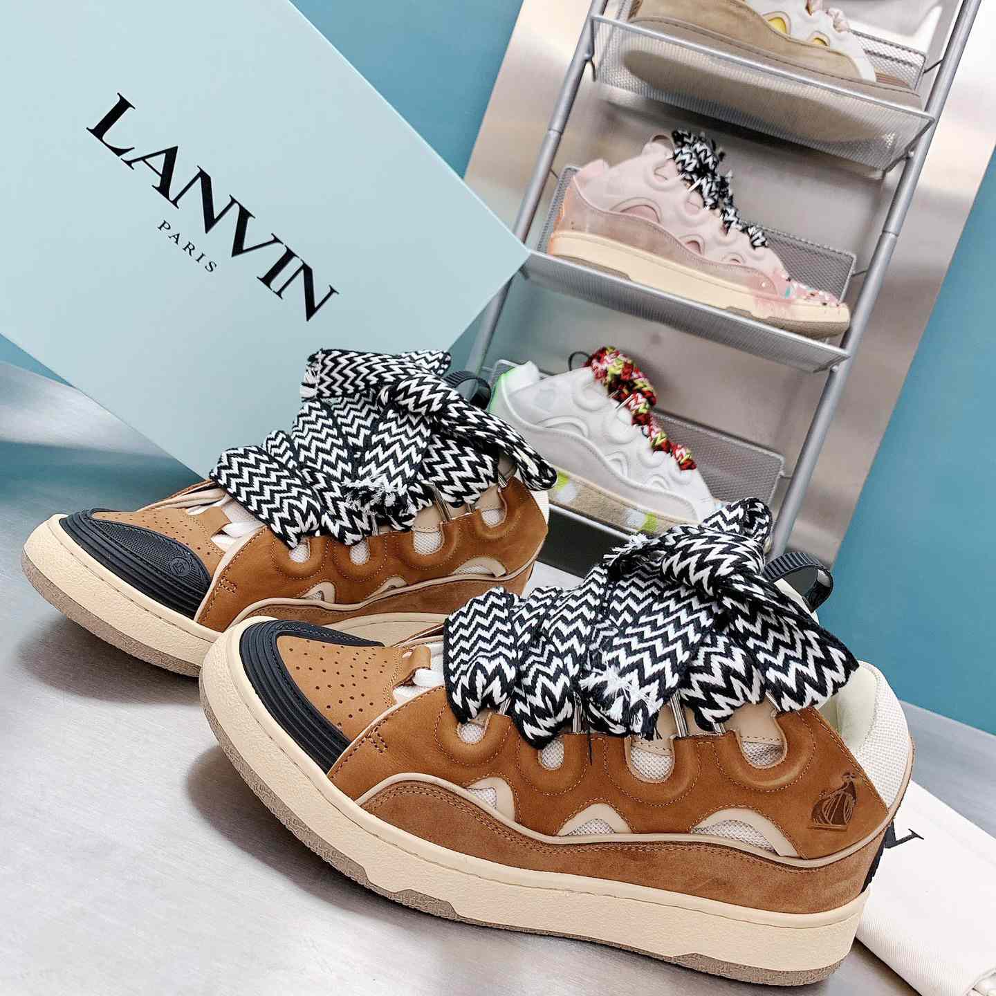 Lanvin Curb Sneakers - FashionPlug