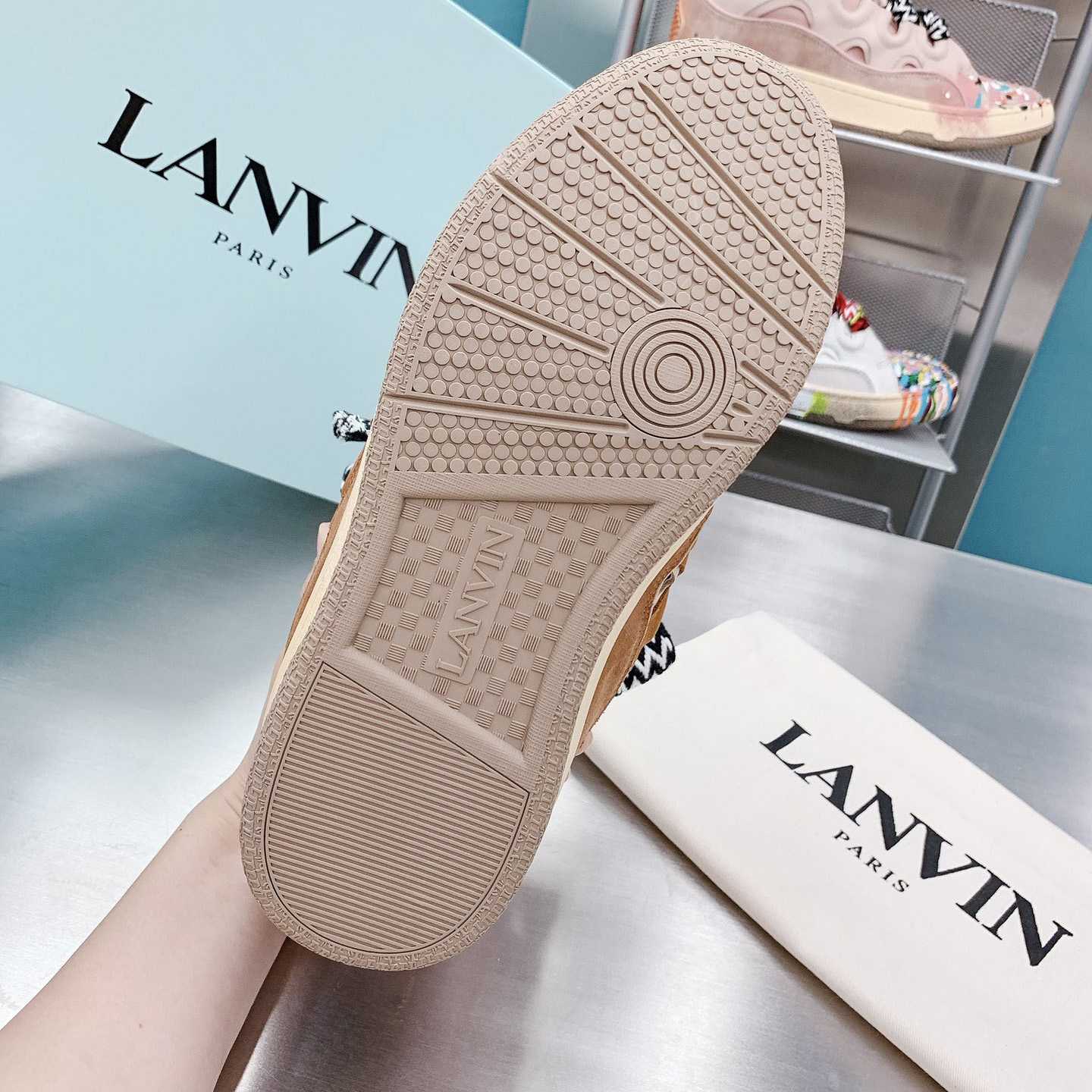 Lanvin Curb Sneakers - FashionPlug