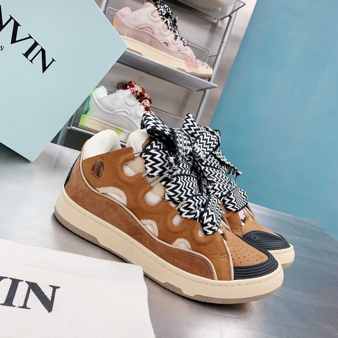 Lanvin Curb Sneakers - FashionPlug