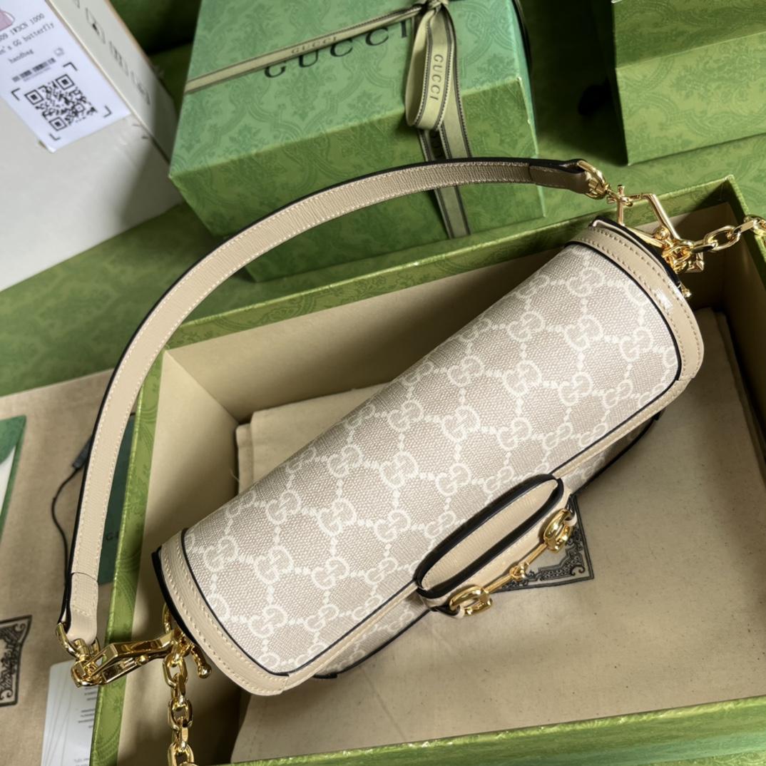 Gucci Horsebit 1955 Shoulder Bag(24-13-5cm)   - FashionPlug