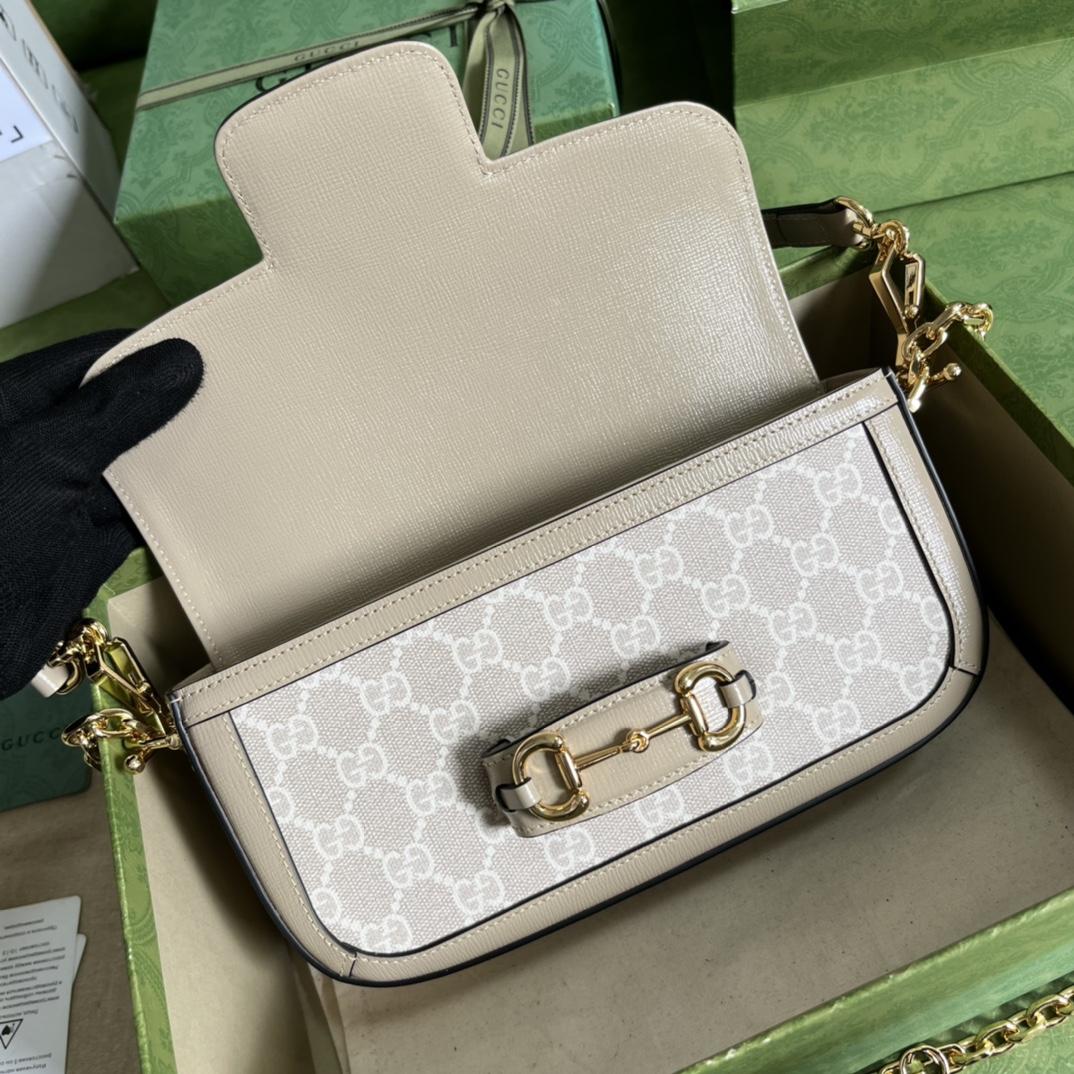 Gucci Horsebit 1955 Shoulder Bag(24-13-5cm)   - FashionPlug