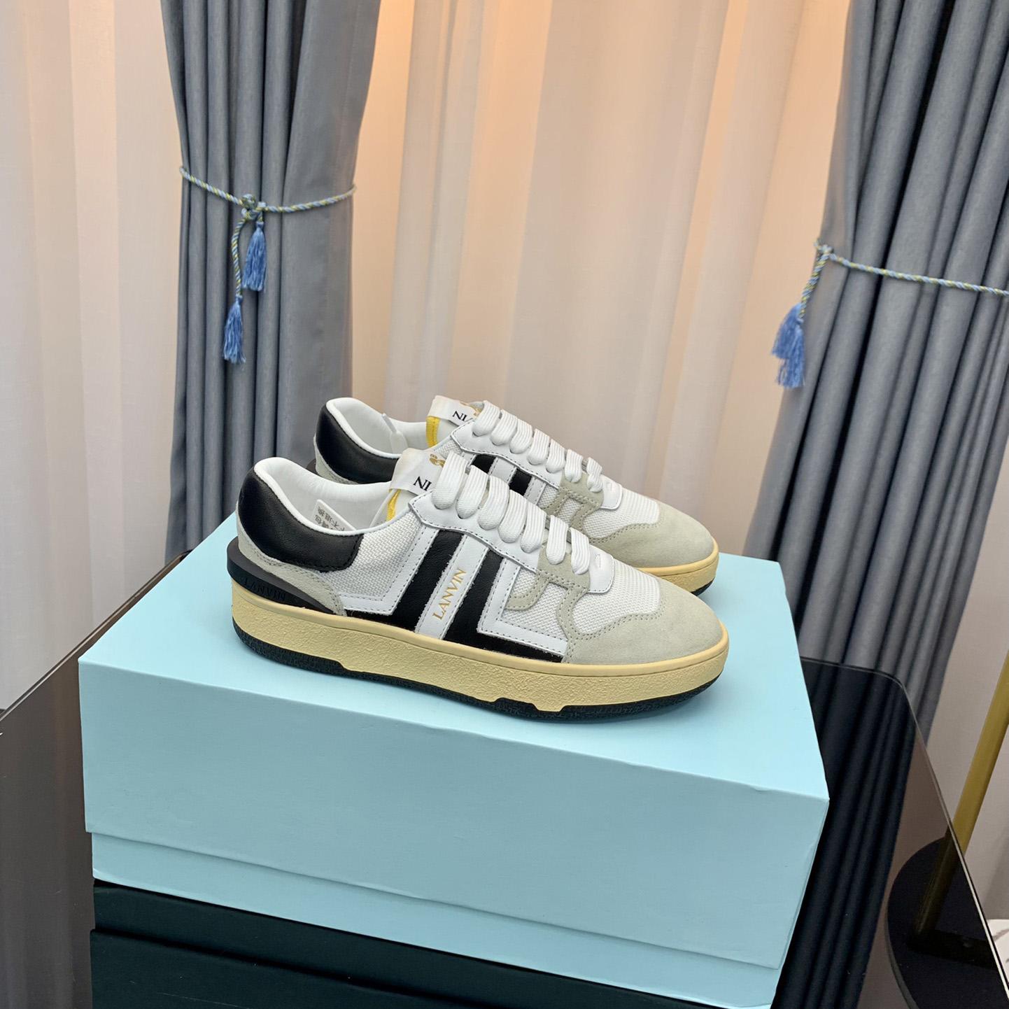 Lanvin Mesh Clay Low-Top Sneakers - FashionPlug